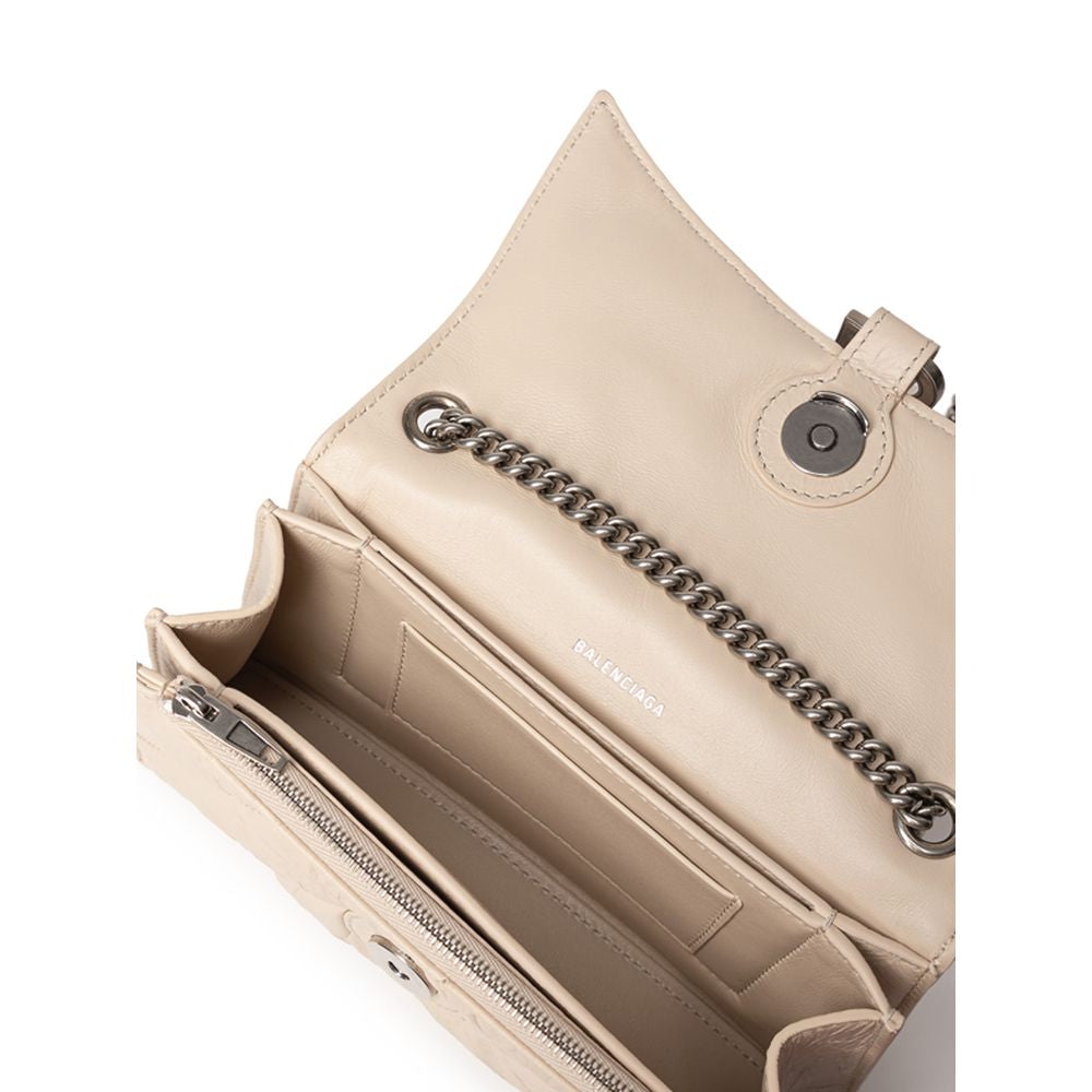 Balenciaga Beige Leather Shoulder Bag - ACCEXO