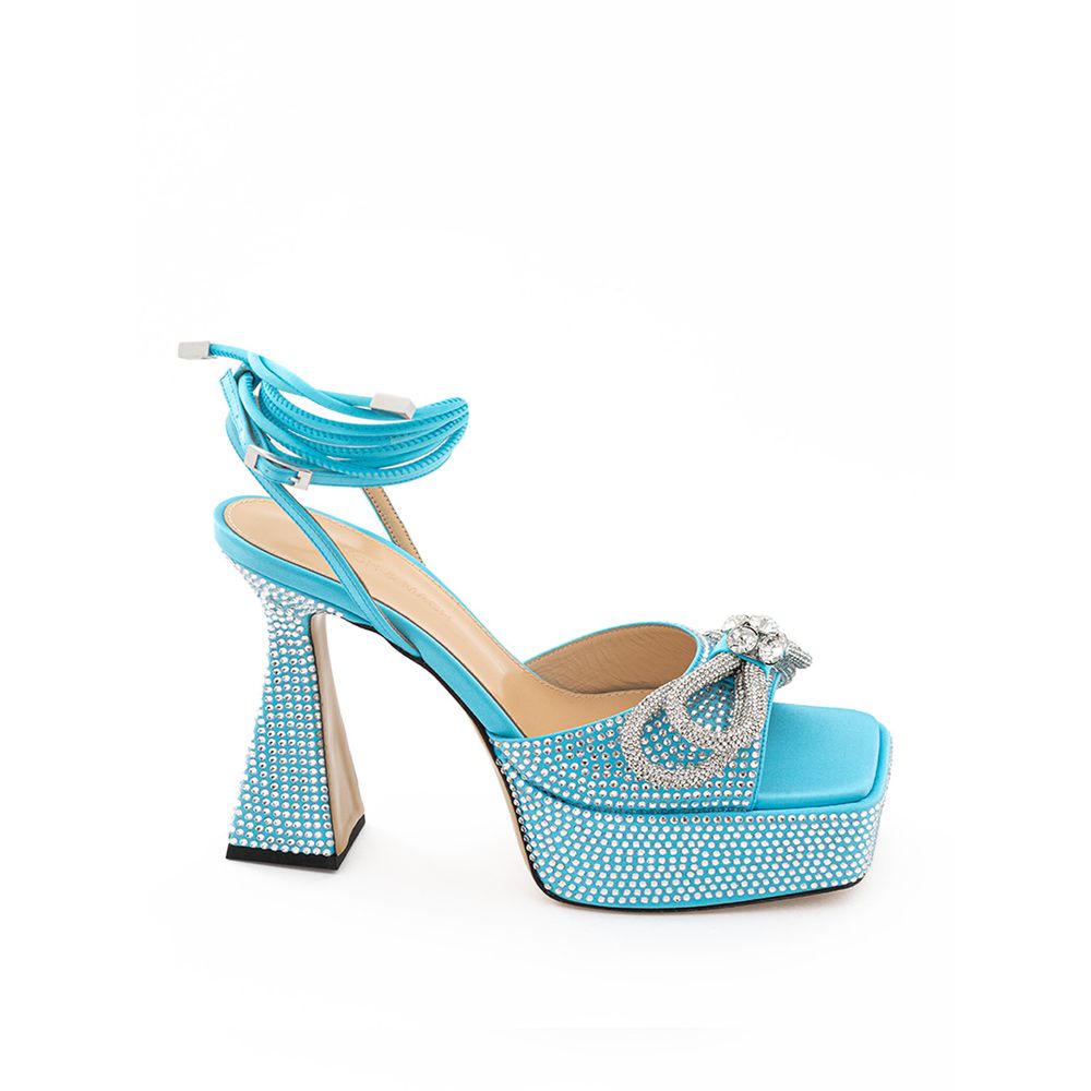 MACH & MACH Blue Leather Platform - ACCEXO