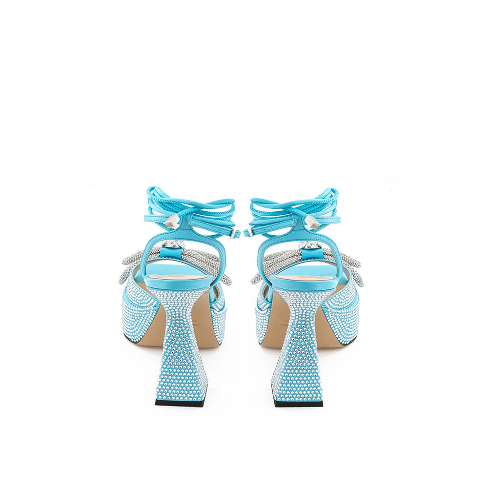 MACH & MACH Blue Leather Platform - ACCEXO