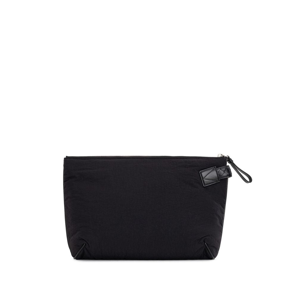 Bottega Veneta Black Nylon Clutch Bag - ACCEXO