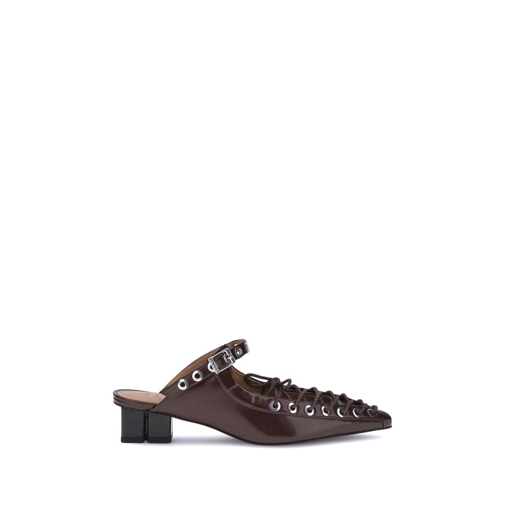 Ganni Oleatex laced Mules - ACCEXO