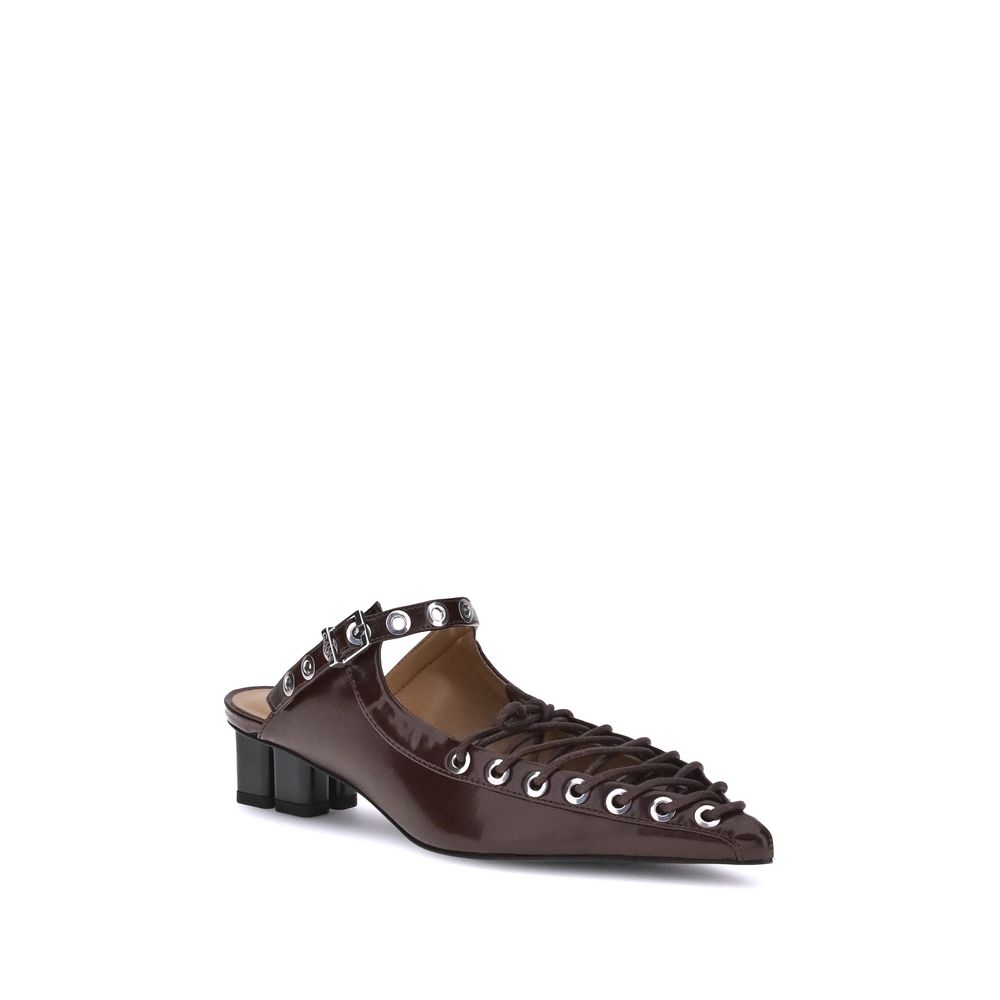Ganni Oleatex laced Mules - ACCEXO