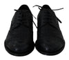 Dolce & Gabbana Elegant Dark Blue Wingtip Derby Dress Shoes