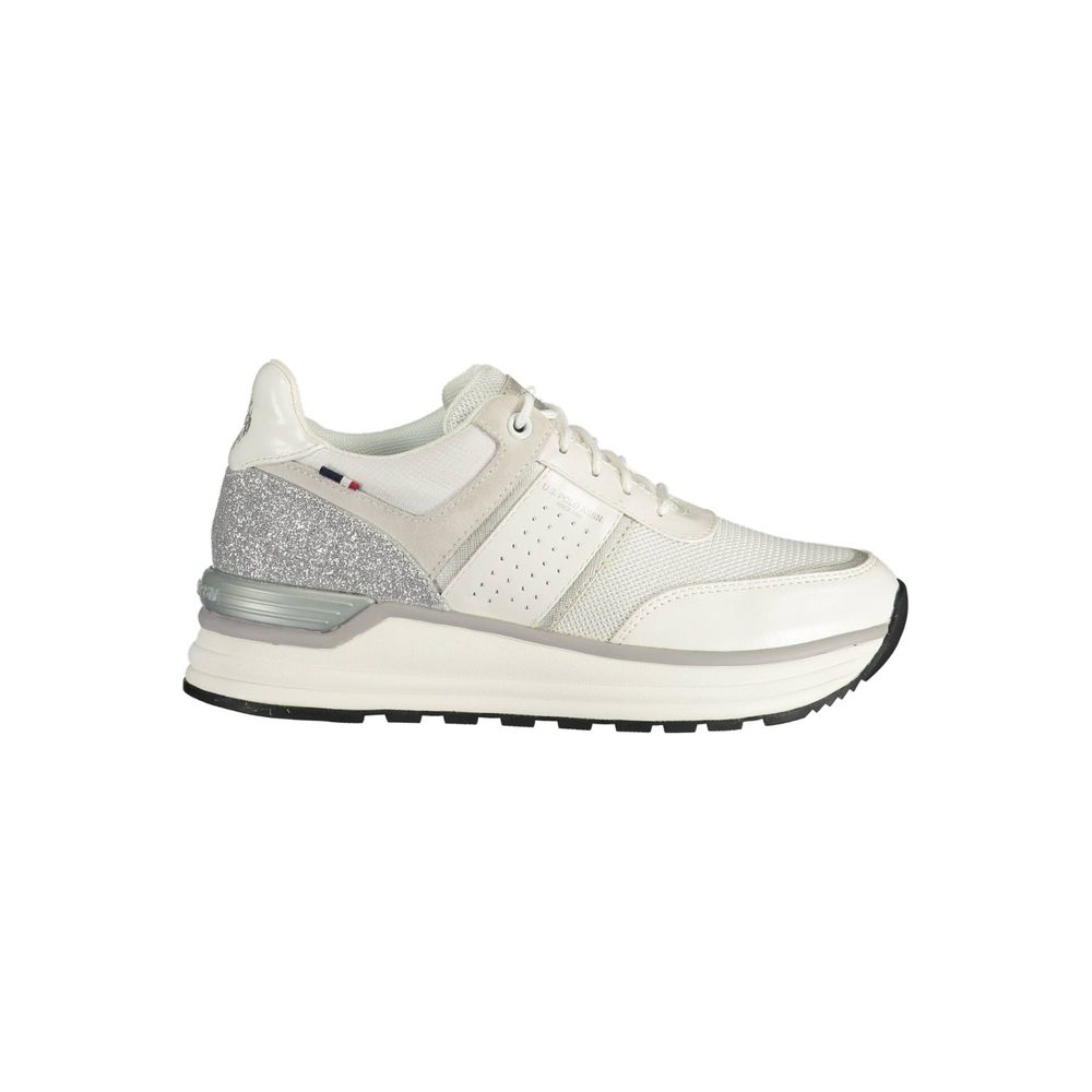 U.S. POLO ASSN. White Polyester Sneaker - ACCEXO