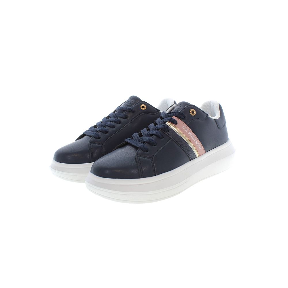 U.S. POLO ASSN. Blue Polyester Sneaker - ACCEXO
