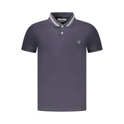 Guess Jeans Blue Cotton Polo Shirt