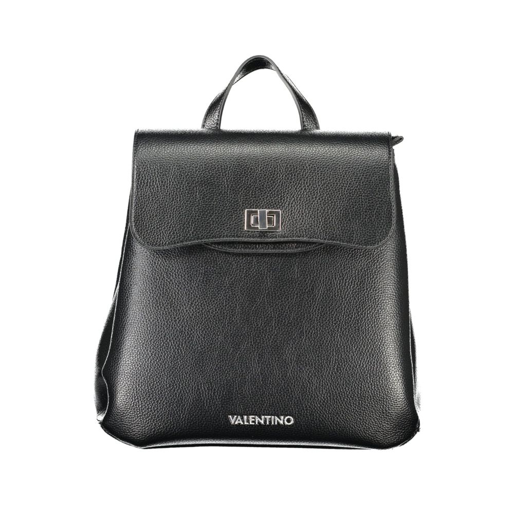 Black backpack with Valentino logo on a white background