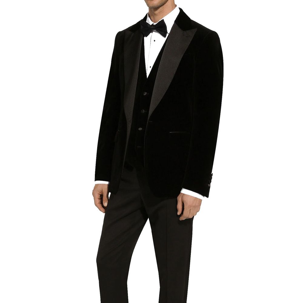 Dolce & Gabbana Tuxedo Velvet Jacket - ACCEXO
