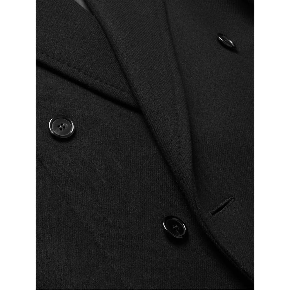 Saint Laurent Double-Breasted Wool Coat - ACCEXO