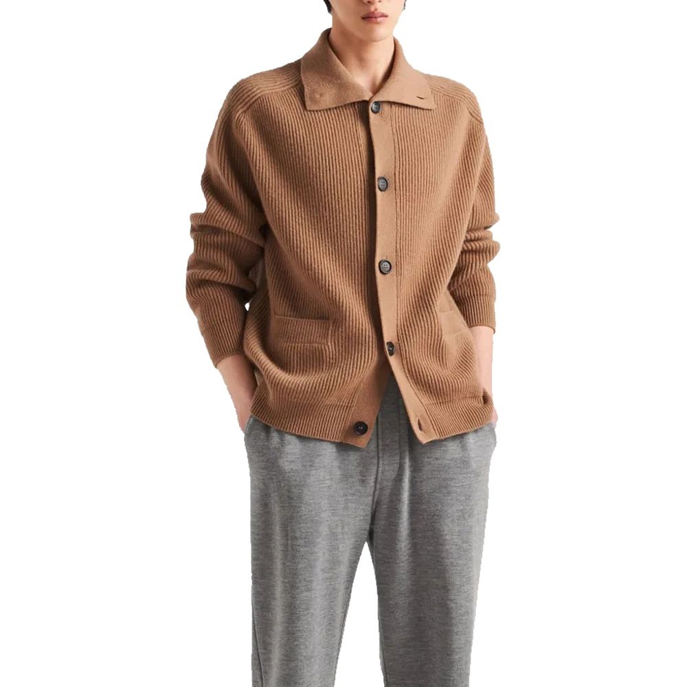 Prada Ribbed Knit Cashmere Cardigan - ACCEXO