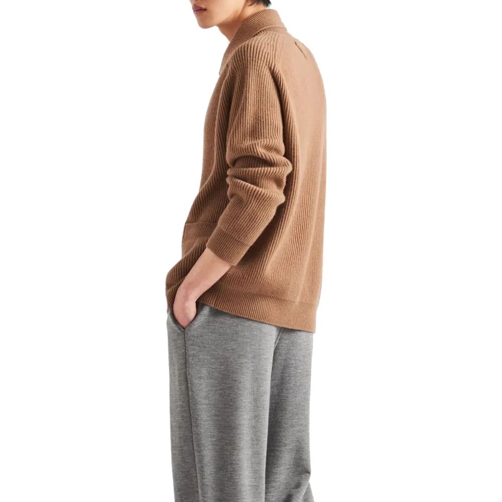 Prada Ribbed Knit Cashmere Cardigan - ACCEXO