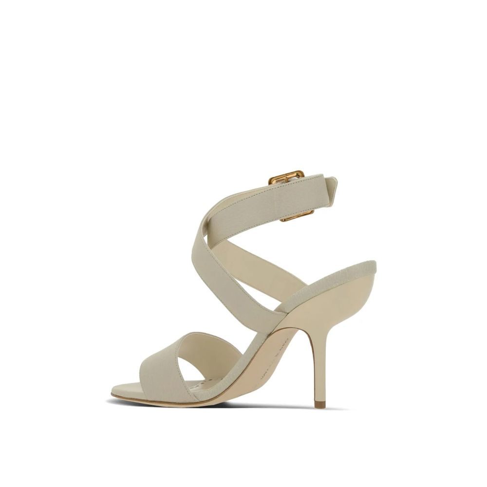 Manolo Blahnik Helua 105 Leather Sandals - ACCEXO