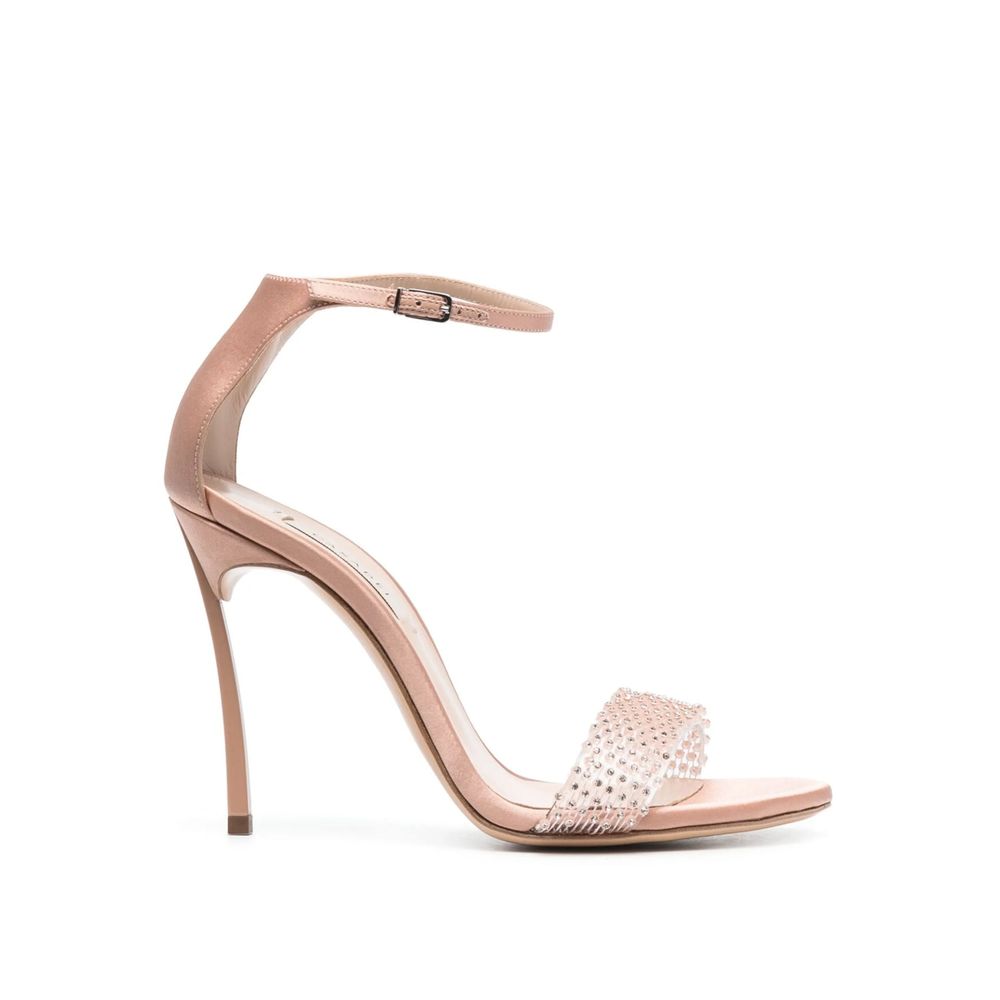 Casadei 100mm Blade Twenties Satin Sandals - ACCEXO