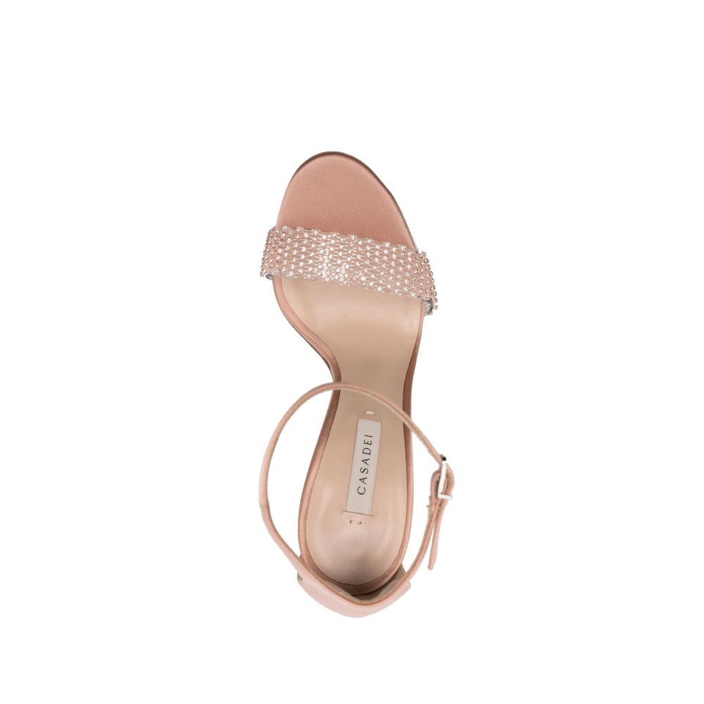 Casadei 100mm Blade Twenties Satin Sandals - ACCEXO