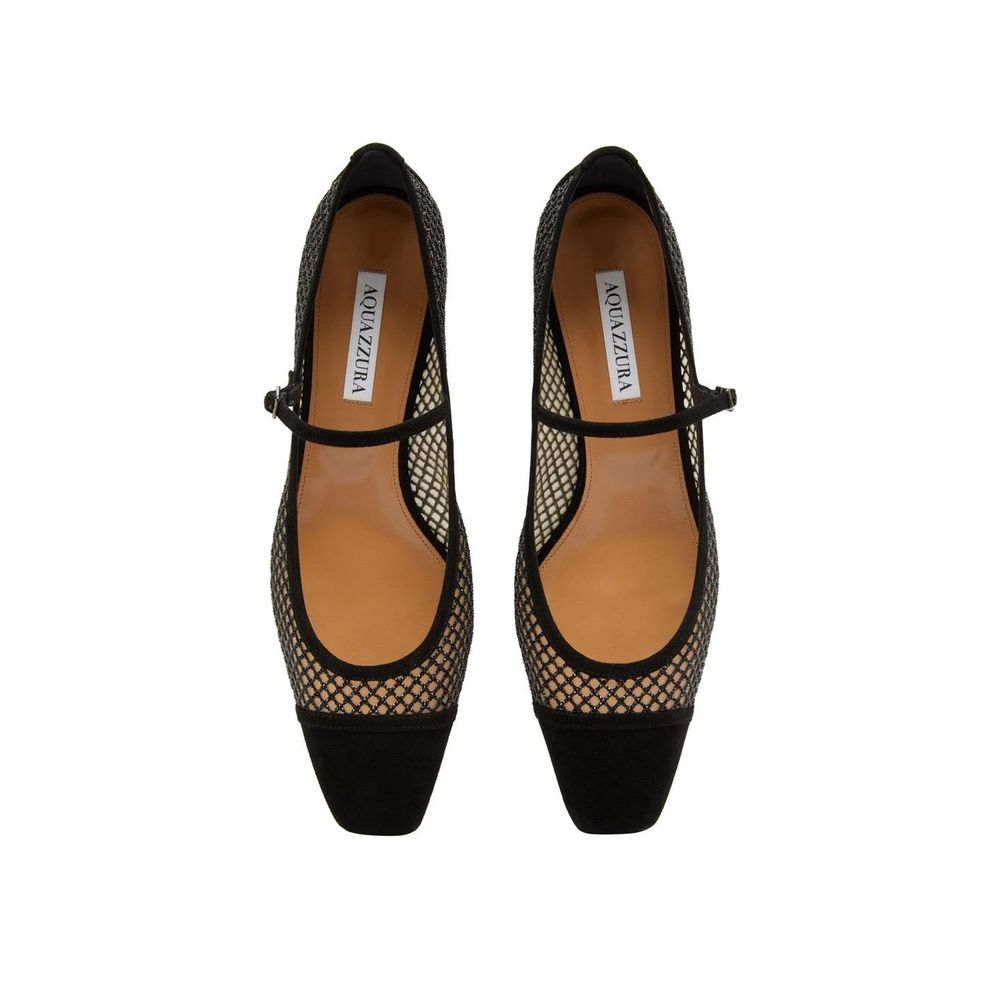 Aquazzura Mayor Crystals Mesh Pumps 35 - ACCEXO