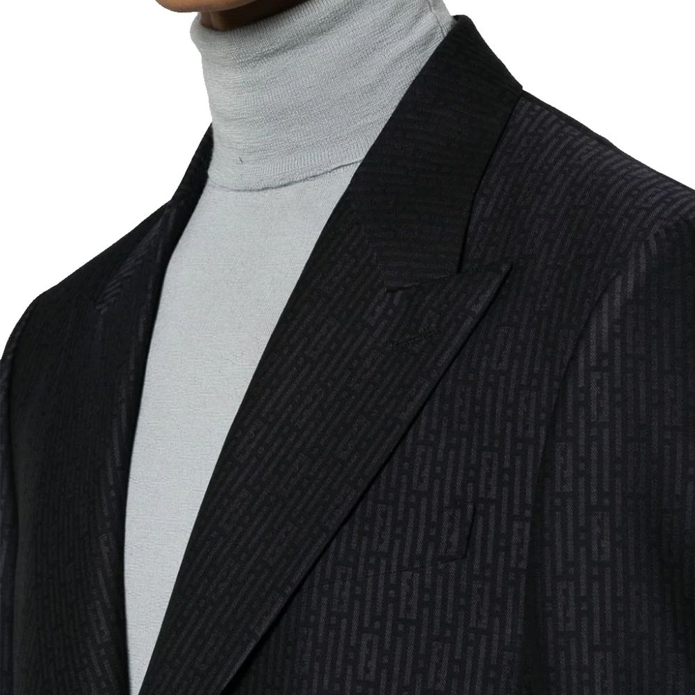 Fendi FF Motif Wool Jacket - ACCEXO