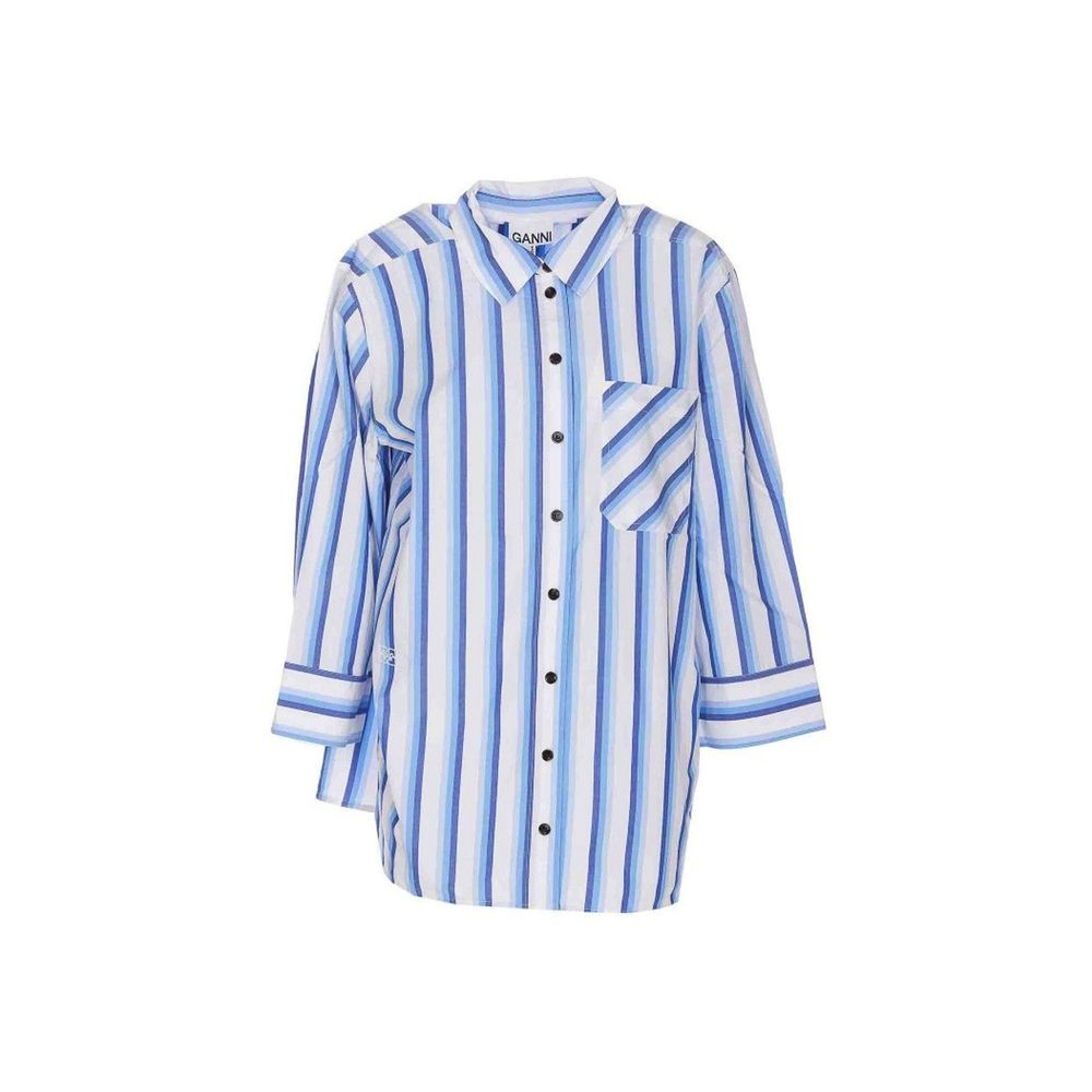 Ganni Cotton Striped Shirt - ACCEXO