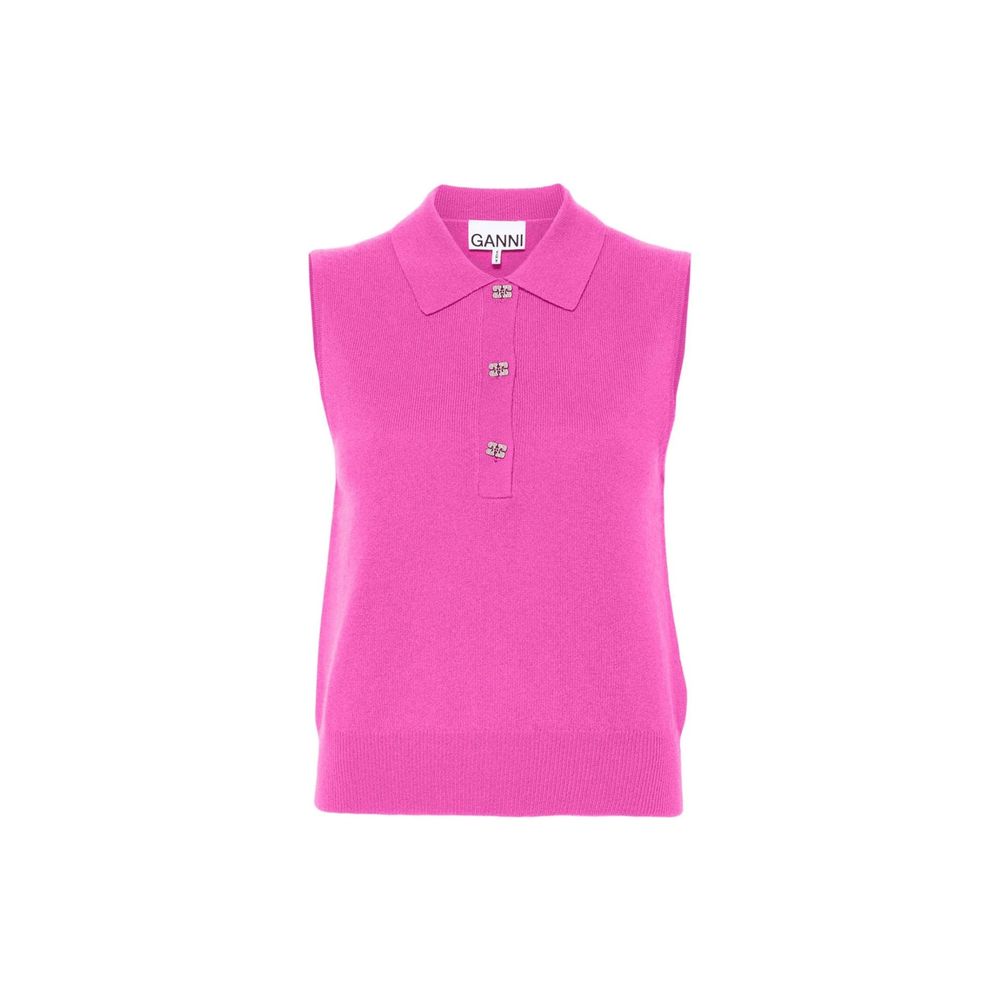 Ganni Wool And Cashmere Polo - ACCEXO
