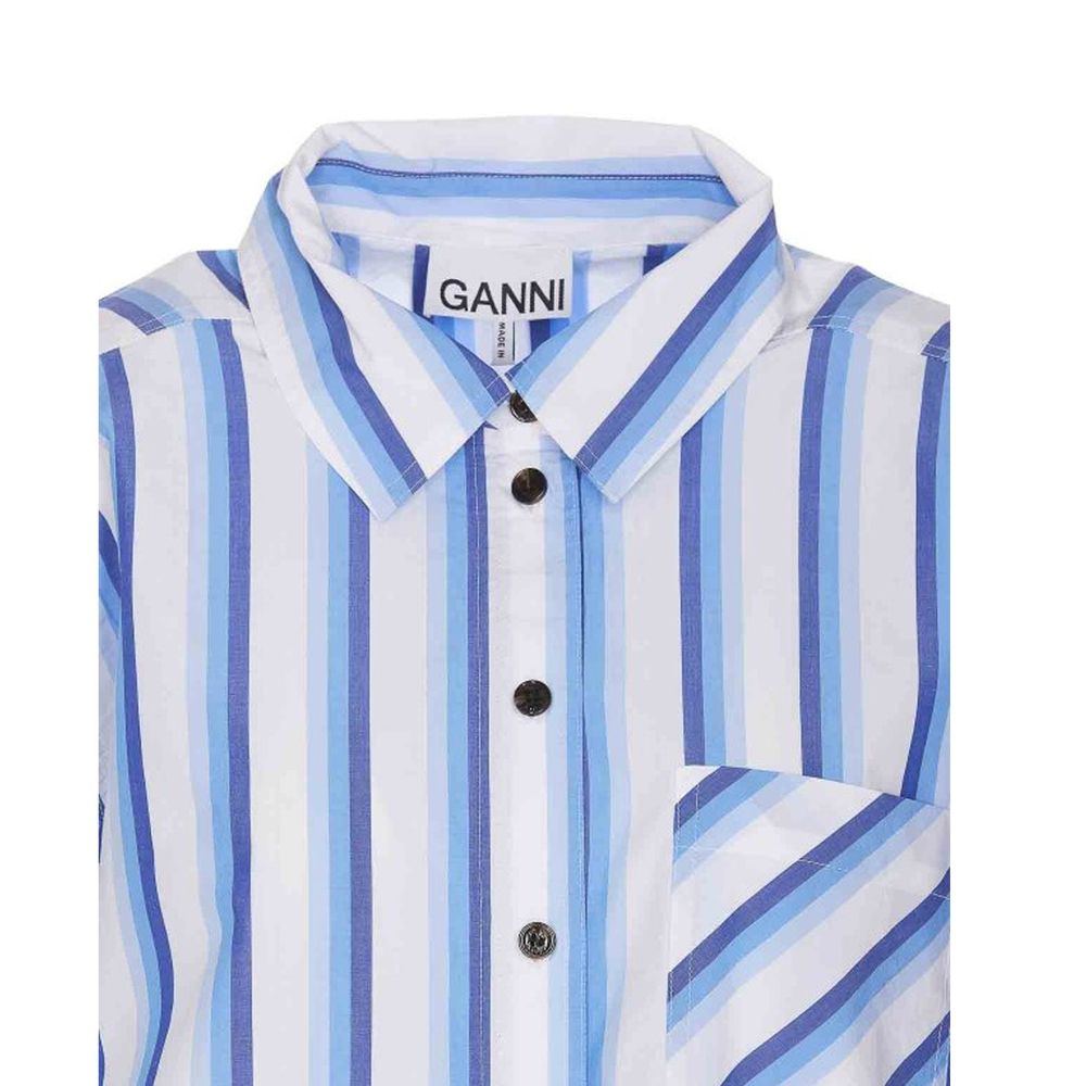 Ganni Cotton Striped Shirt - ACCEXO