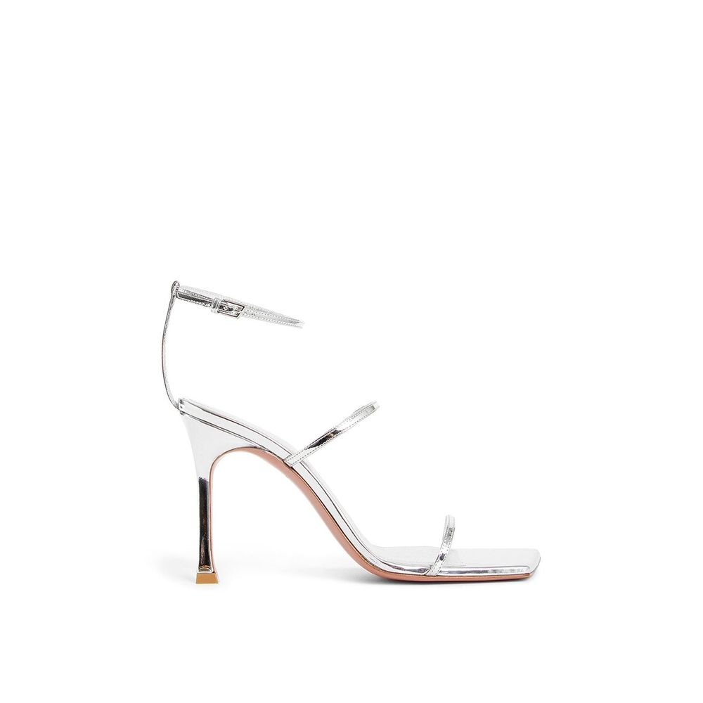 Amina Muaddi Maya Leather Sandals - ACCEXO