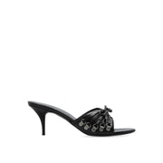 Balenciaga Cagole 70 Leather Sandals - ACCEXO