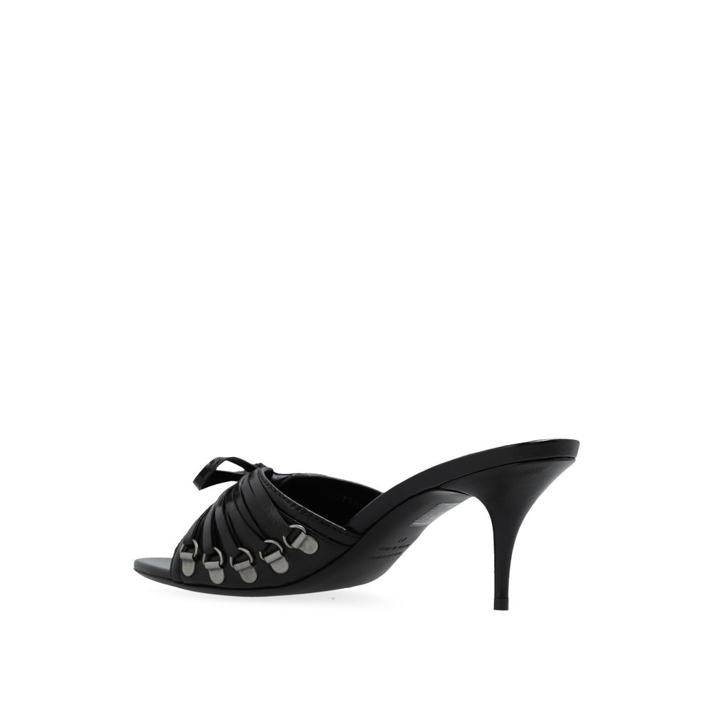 Balenciaga Cagole 70 Leather Sandals - ACCEXO