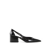 Prada Brushed Leather Cut-Out Pumps - ACCEXO