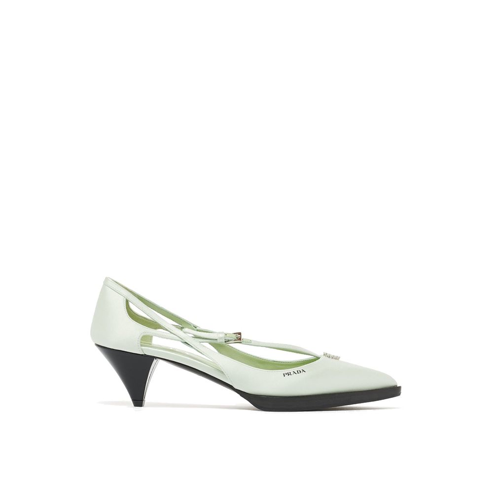 Prada Cut-Out Satin Pumps - ACCEXO