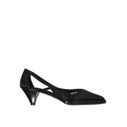 Prada 55mm Cut-Out Satin Pumps - ACCEXO