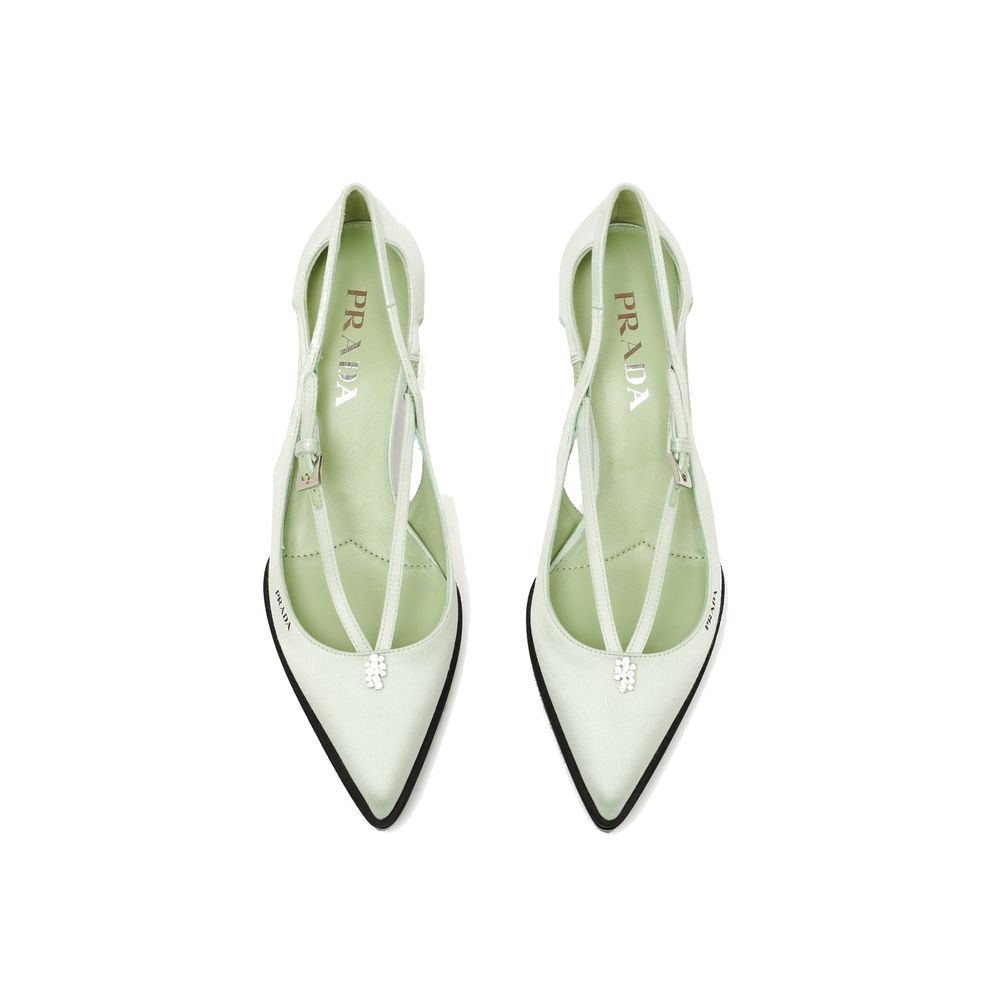 Prada Cut-Out Satin Pumps - ACCEXO