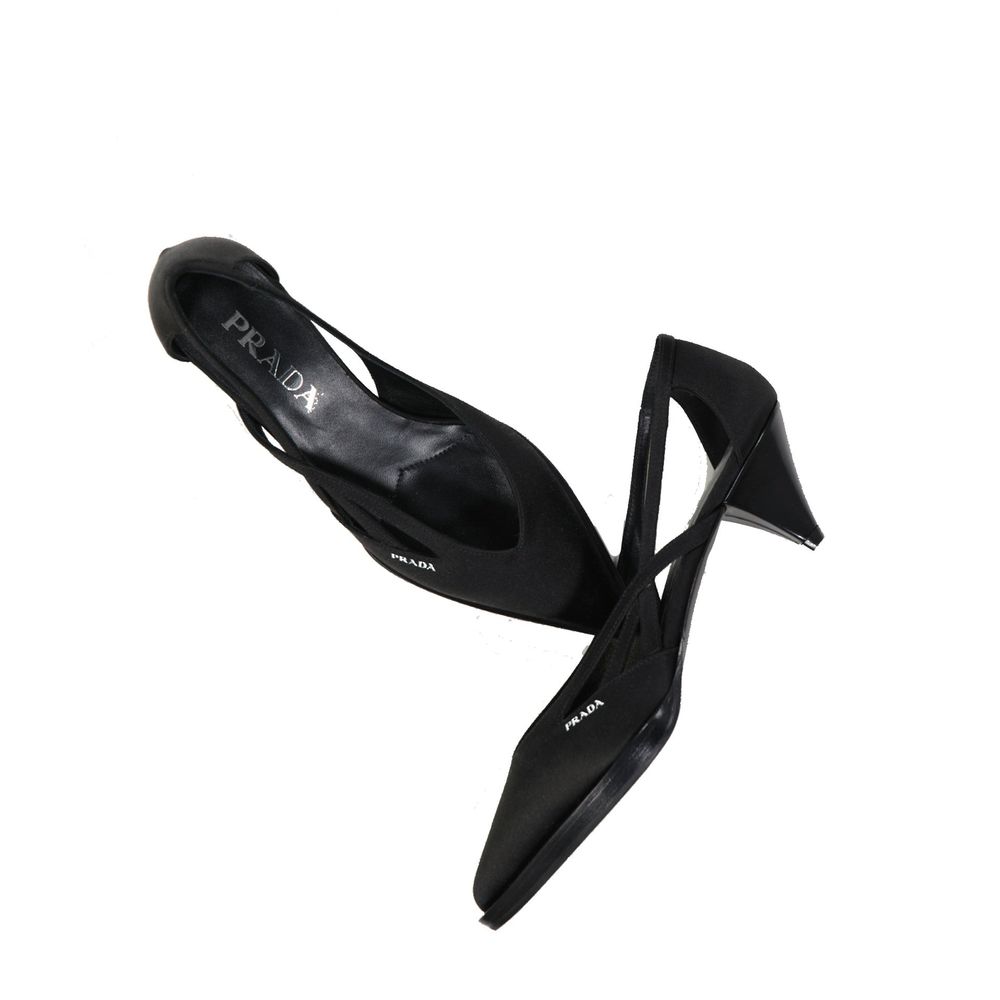 Prada 55mm Cut-Out Satin Pumps - ACCEXO
