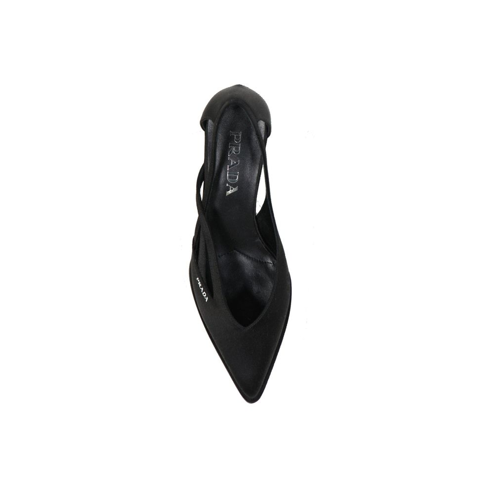 Prada 55mm Cut-Out Satin Pumps - ACCEXO