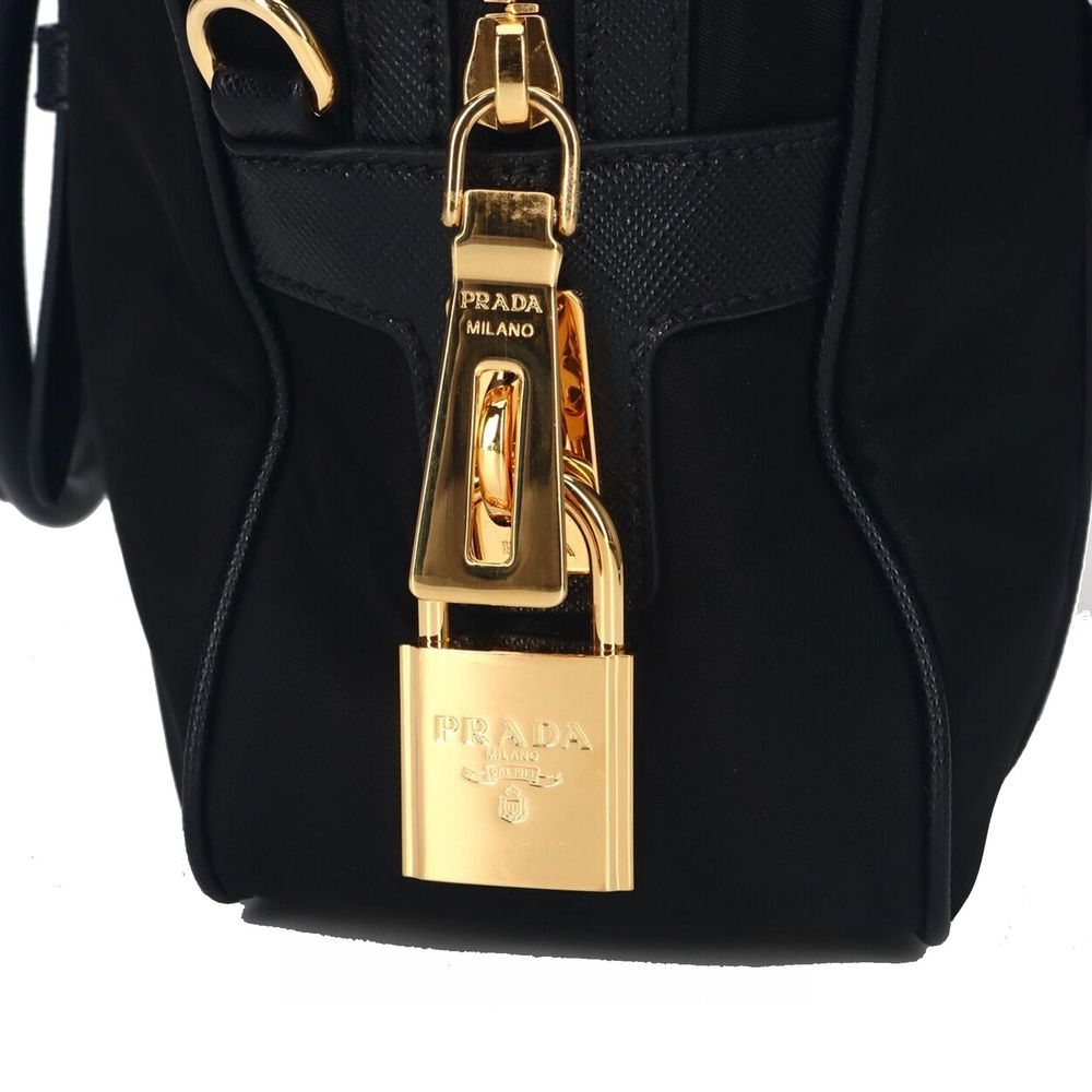 Prada Logo Nylon Top Hand Bag - ACCEXO