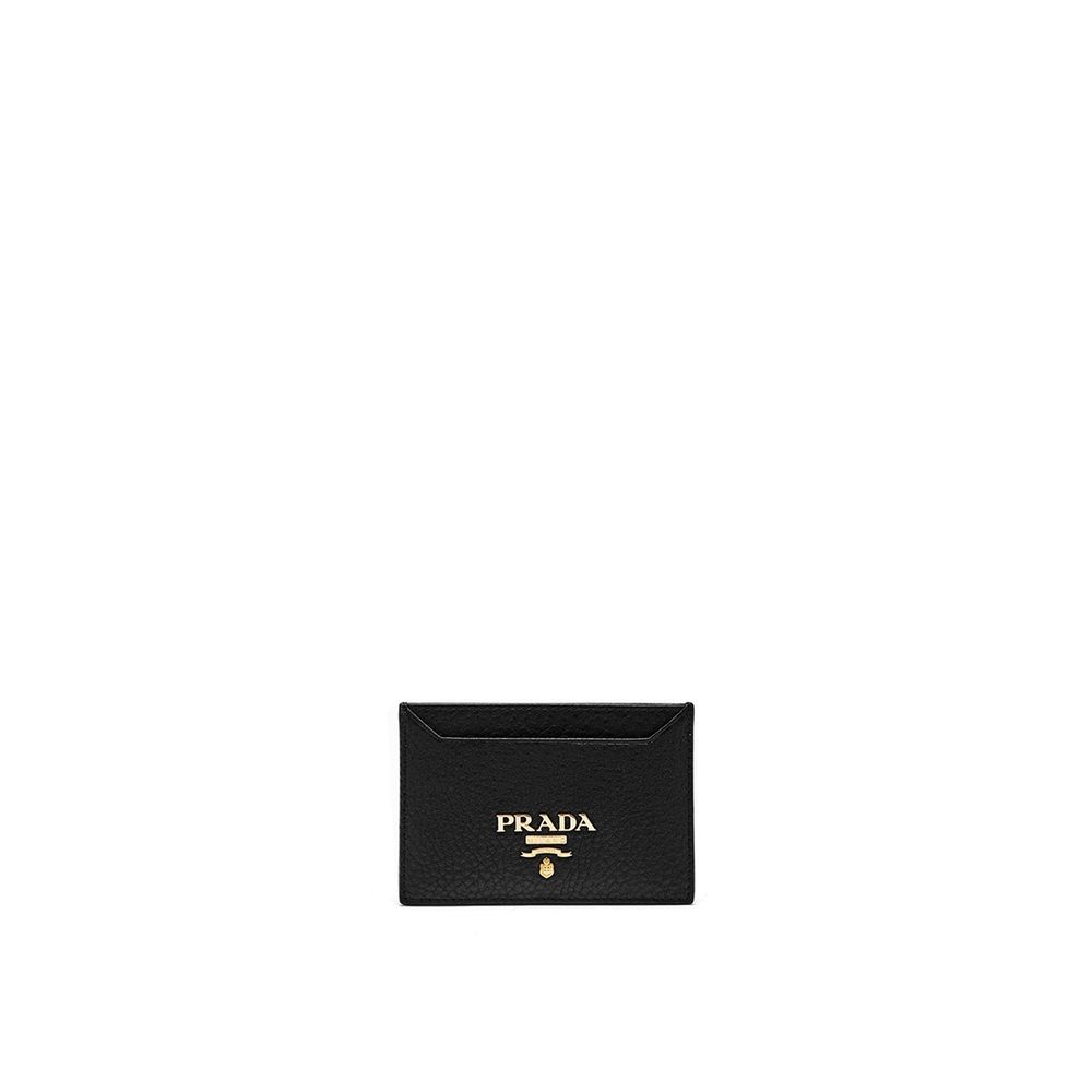 Prada Logo Leather Card Holder - ACCEXO