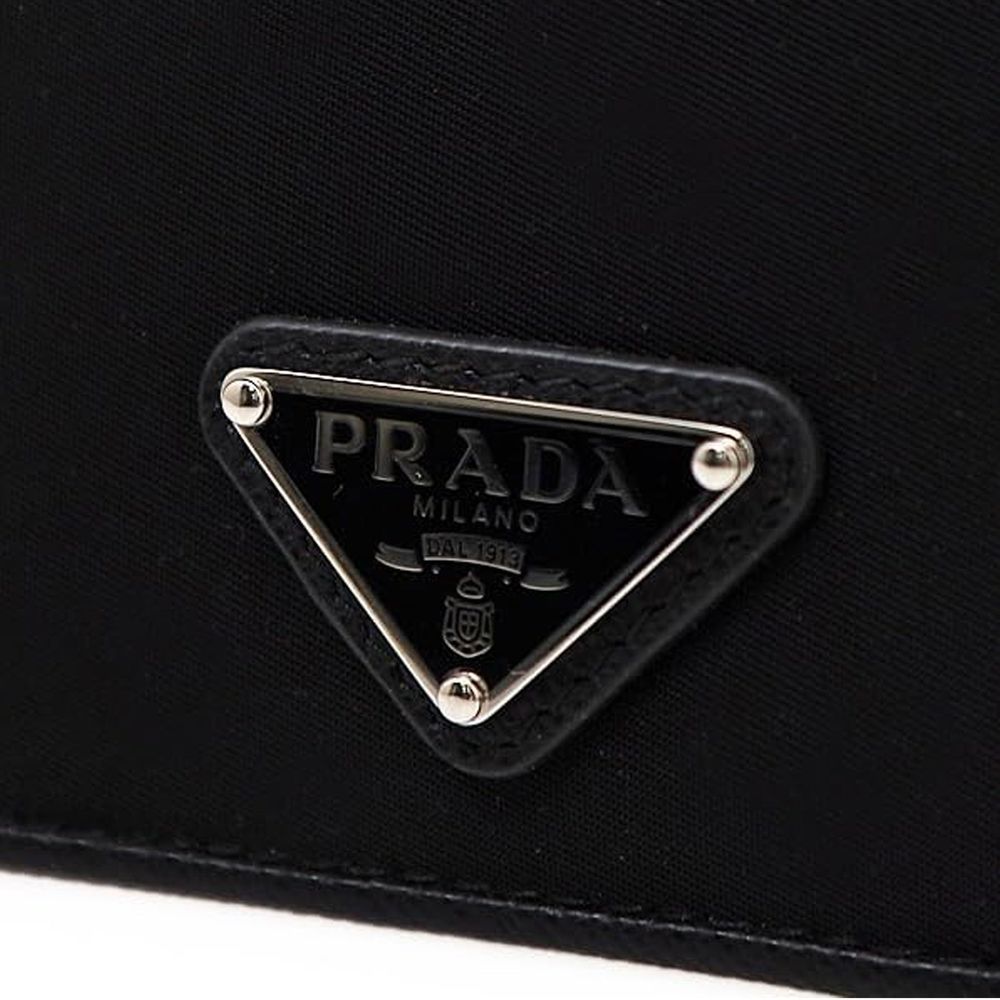 Prada Nylon And Leather Card Holder - ACCEXO