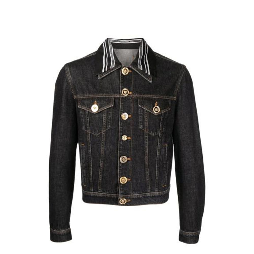 Versace Medusa Motif Denim Jacket - ACCEXO