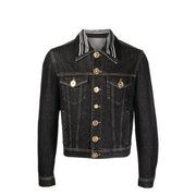 Versace Medusa Motif Denim Jacket - ACCEXO