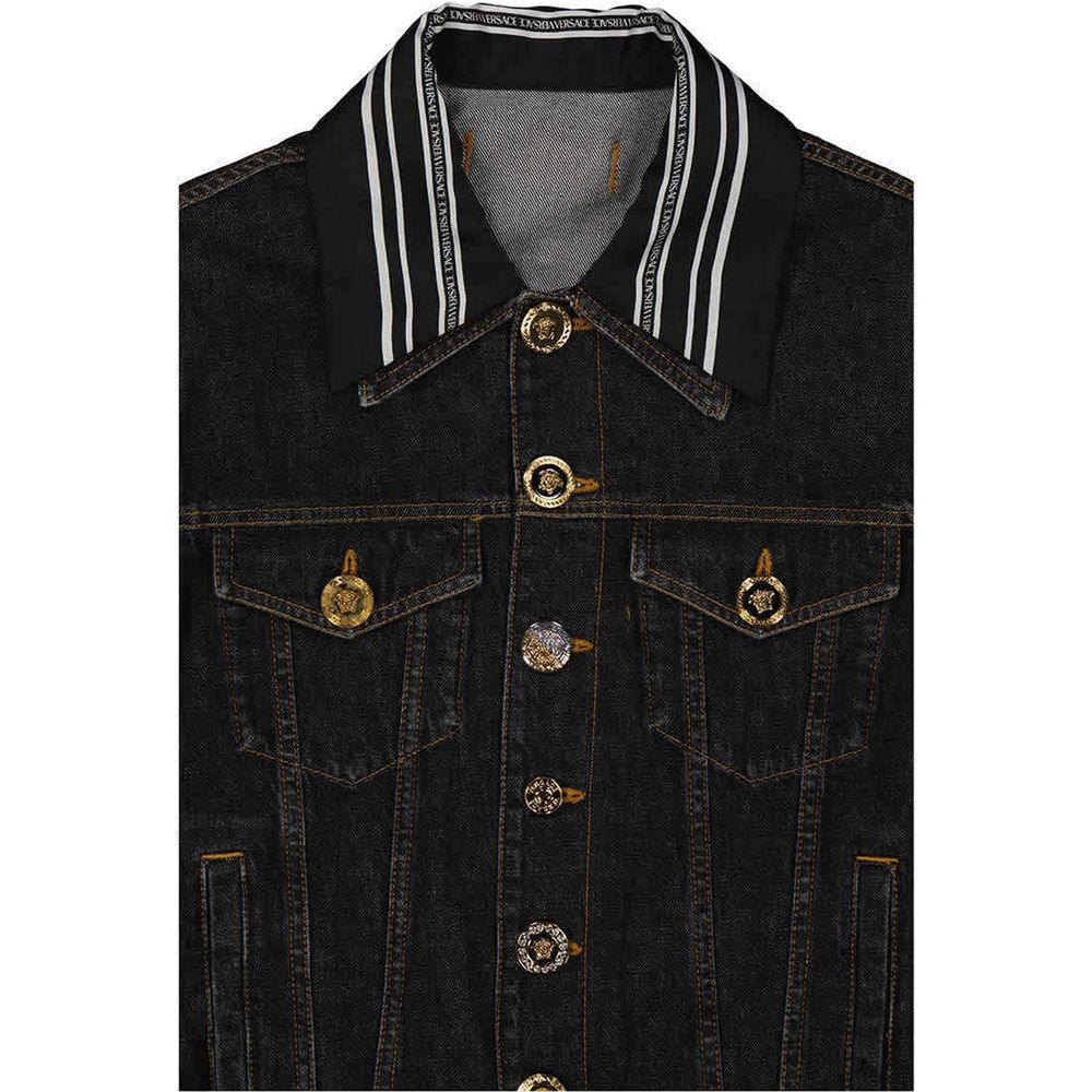 Versace Medusa Motif Denim Jacket - ACCEXO