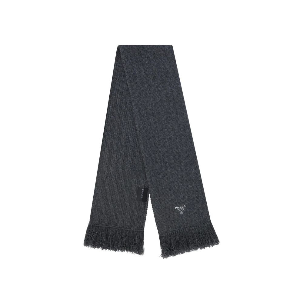 Prada Cashmere Logo Scarf - ACCEXO
