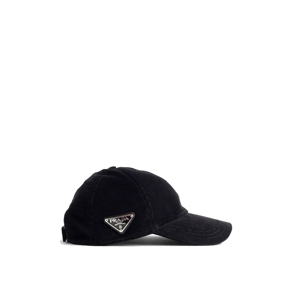 Prada Cotton Ribbed Hat - ACCEXO