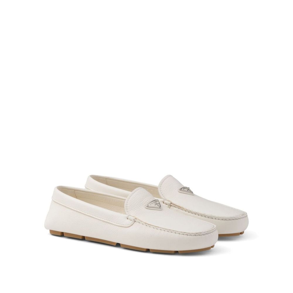 Prada Logo Leather Loafers - ACCEXO