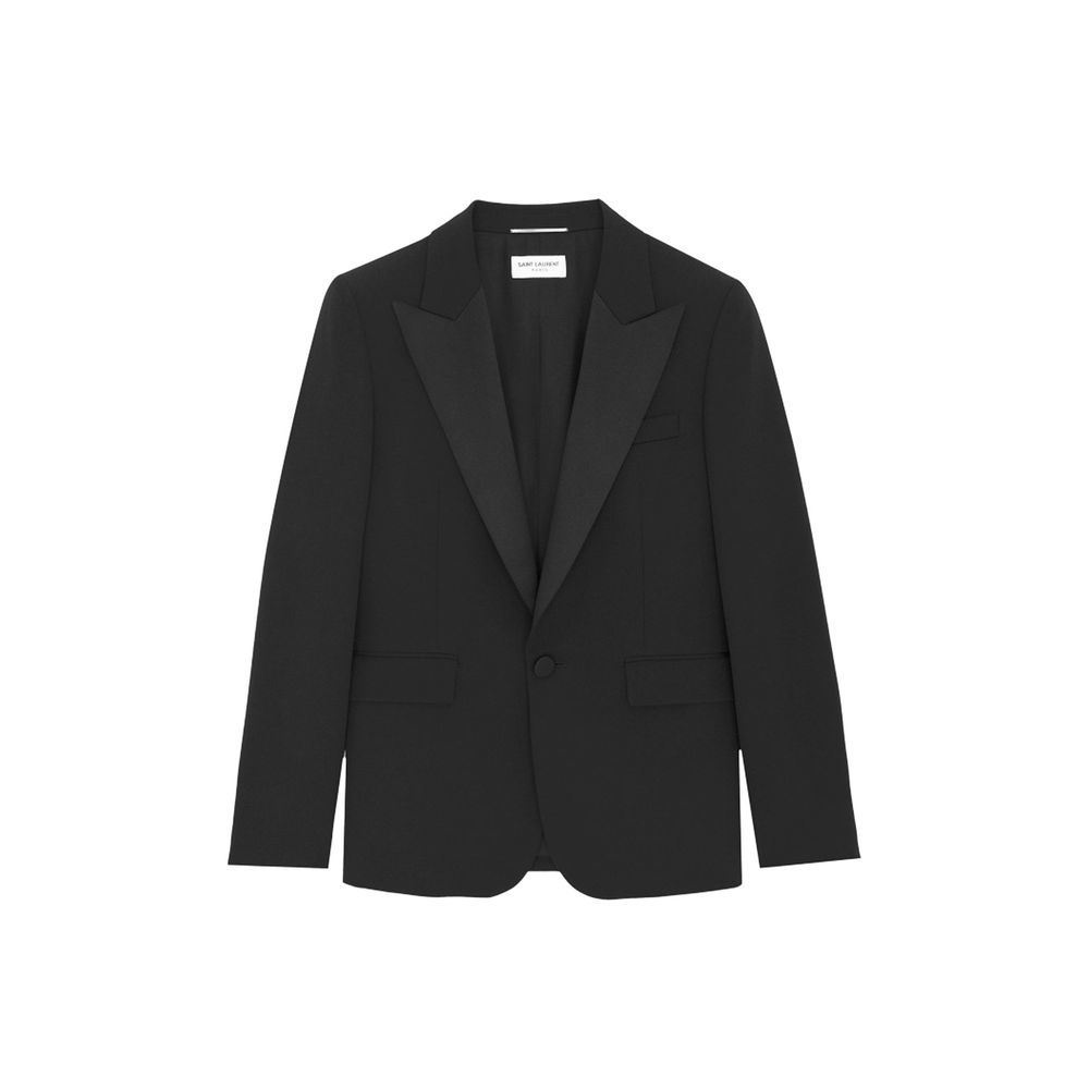 Saint Laurent Grain De Poudre Smoking Jacket - ACCEXO