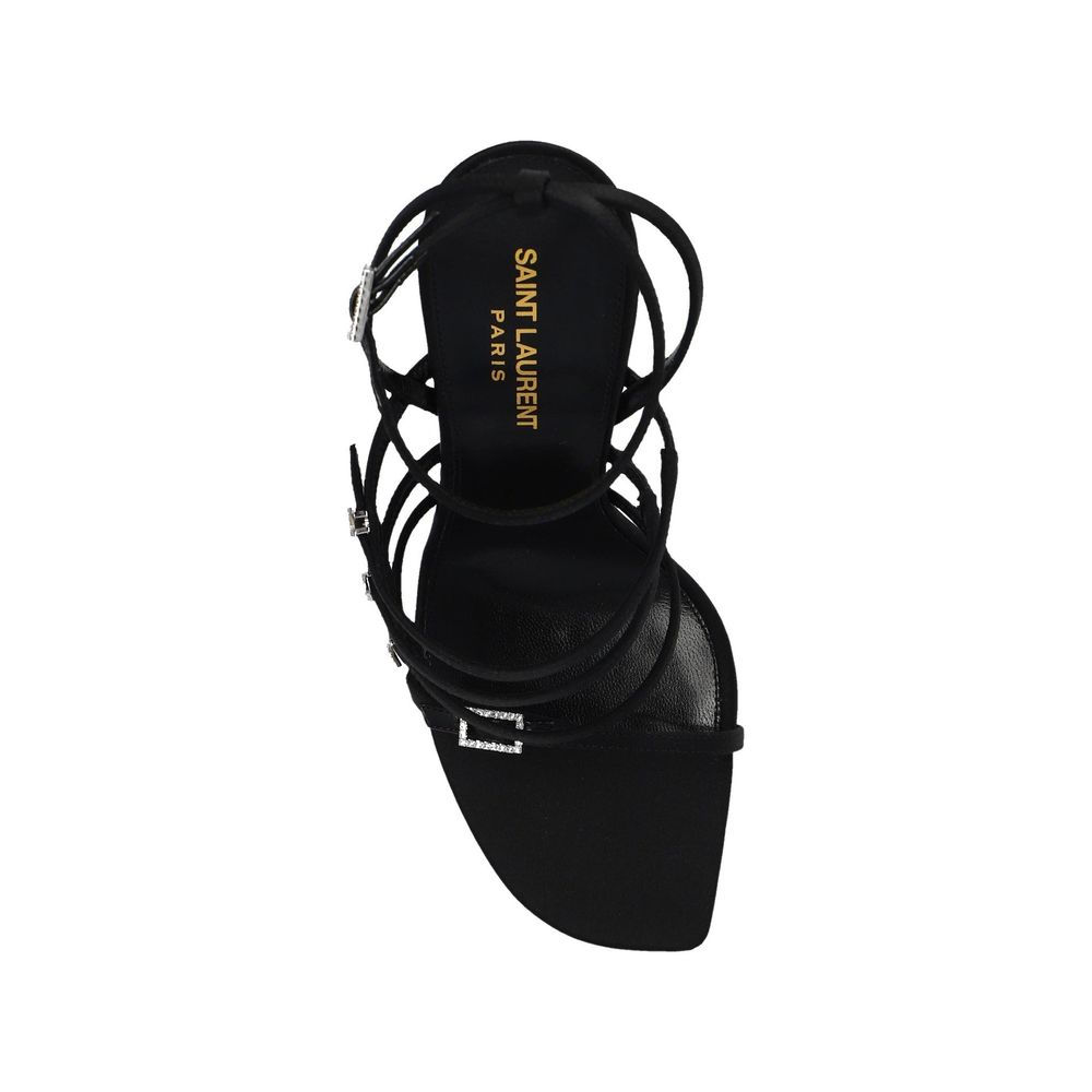 Saint Laurent Jerry Satin Sandals - ACCEXO