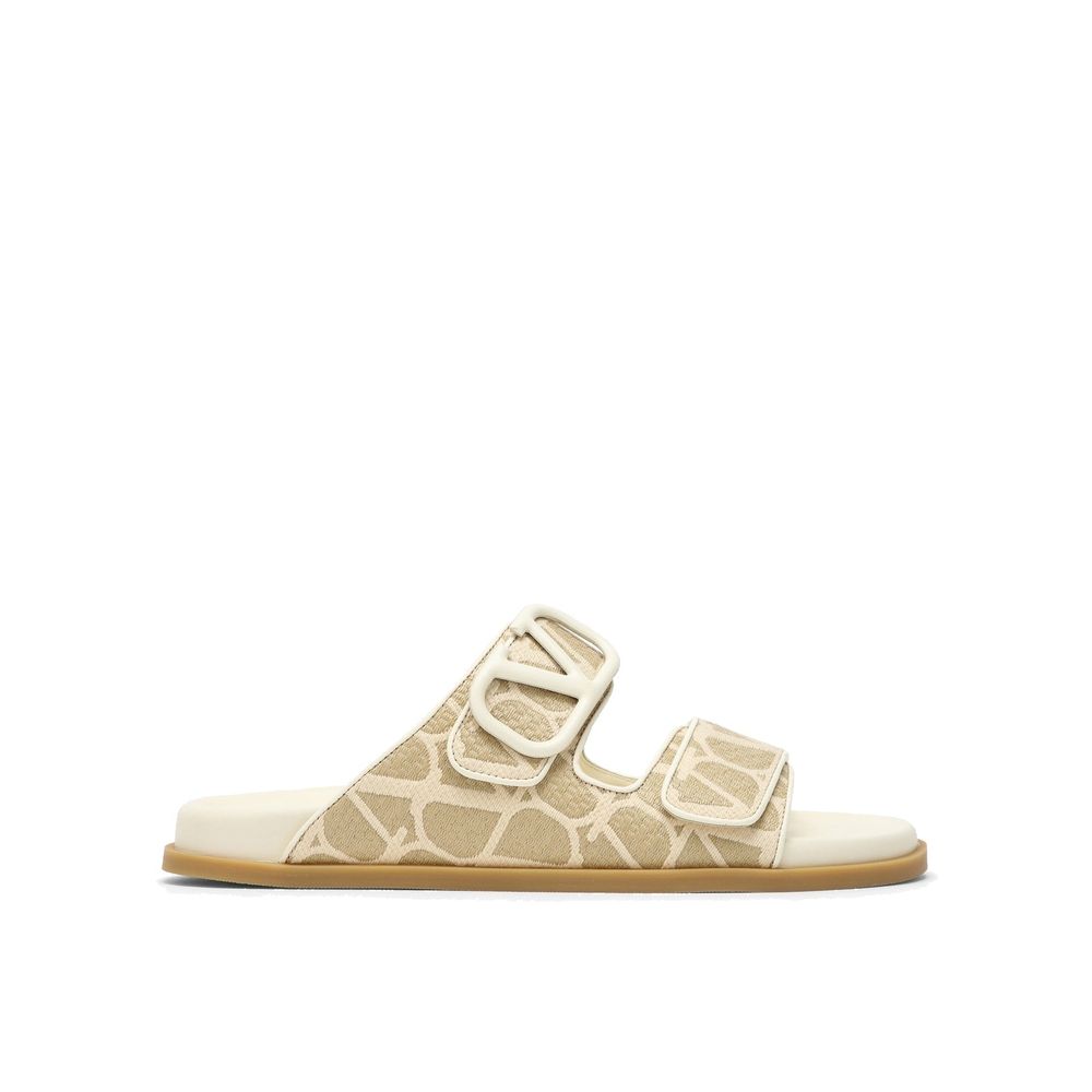 Valentino Garavani Toile Iconographe Flat Sandals - ACCEXO
