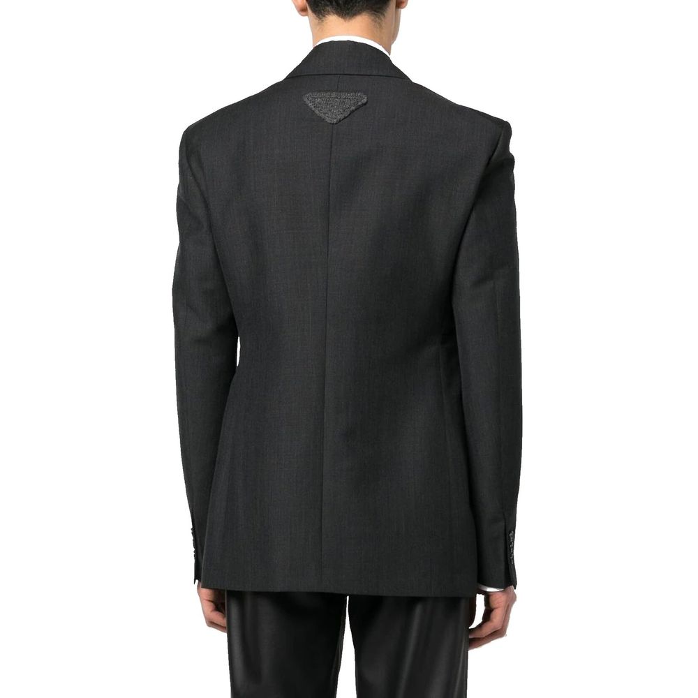 Prada Double-Breasted Wool Jacket - ACCEXO