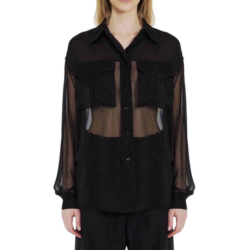 Saint Laurent Silk Crepe Muslin Shirt - ACCEXO