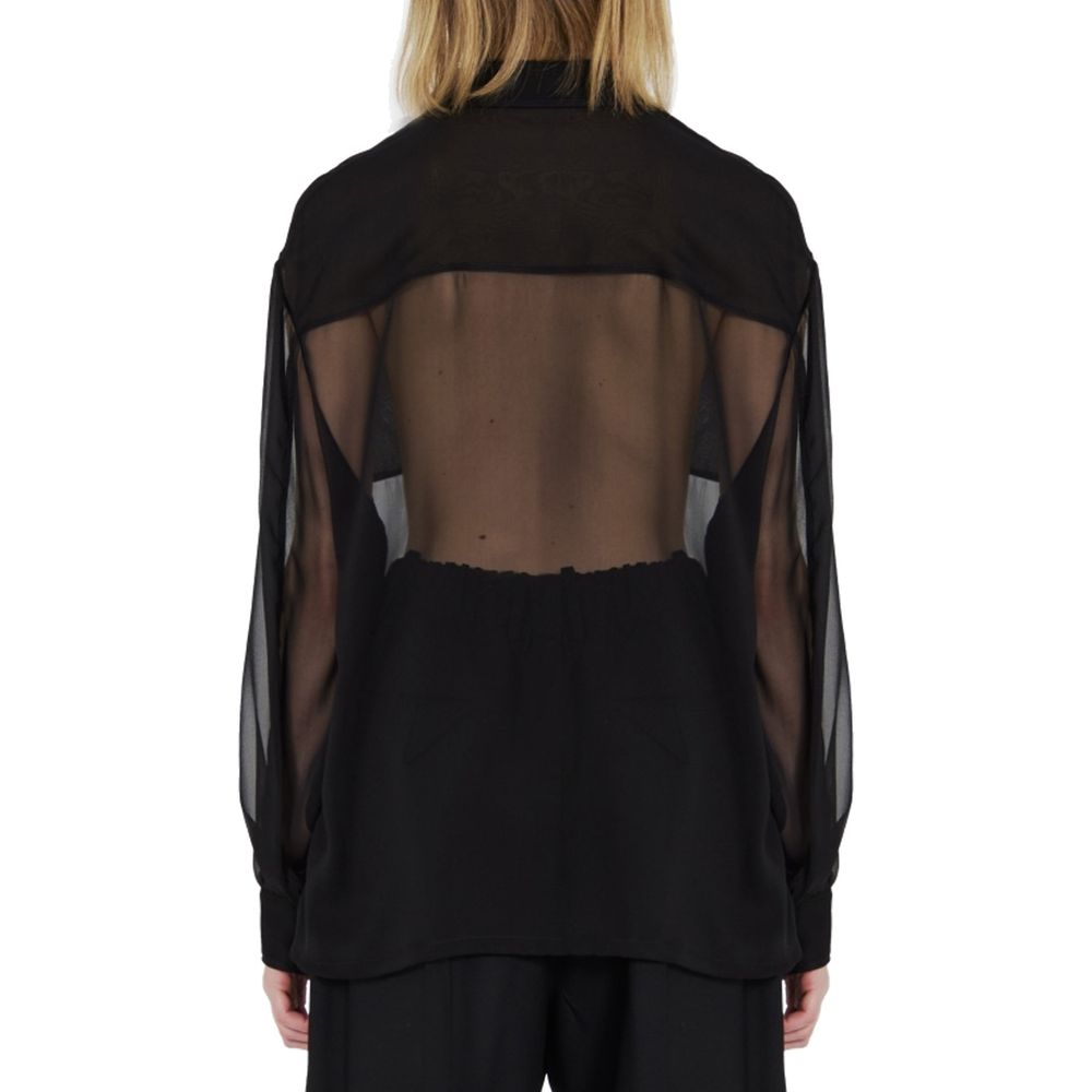 Saint Laurent Silk Crepe Muslin Shirt - ACCEXO