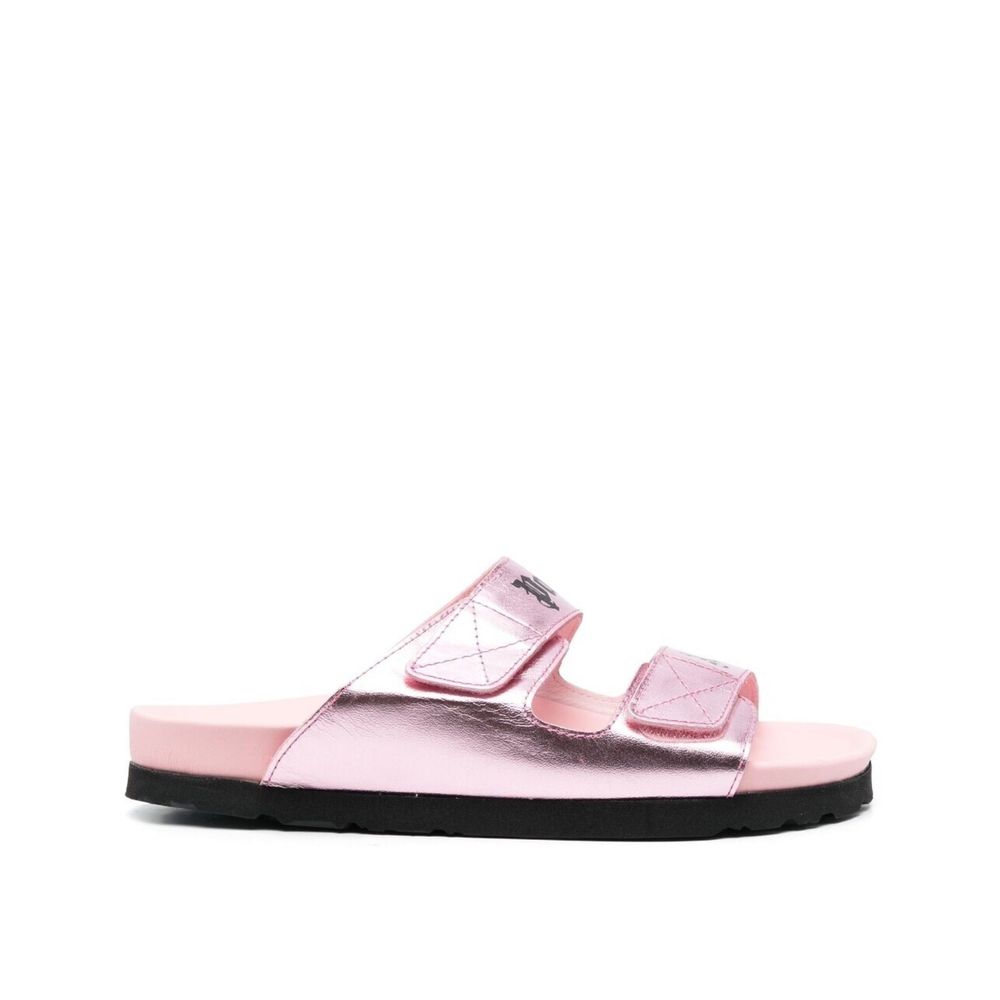 Palm Angels Leather Logo Sandals - ACCEXO