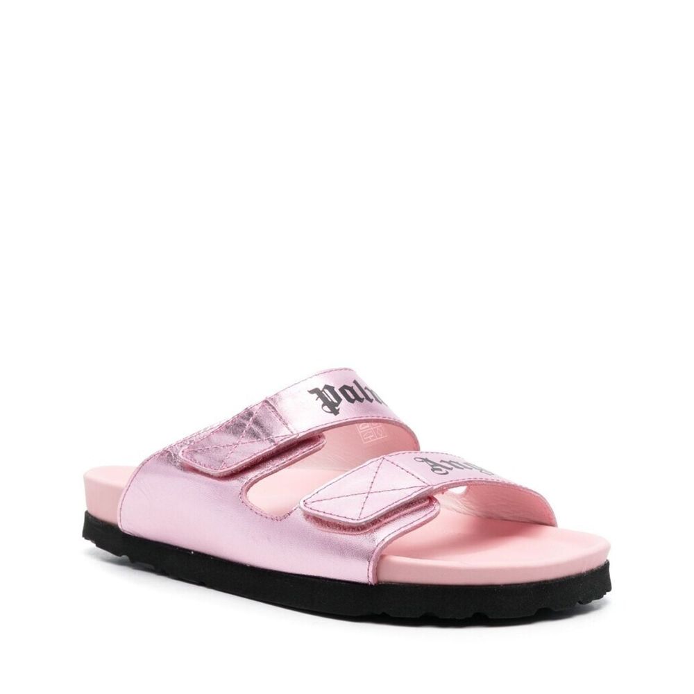 Palm Angels Leather Logo Sandals - ACCEXO