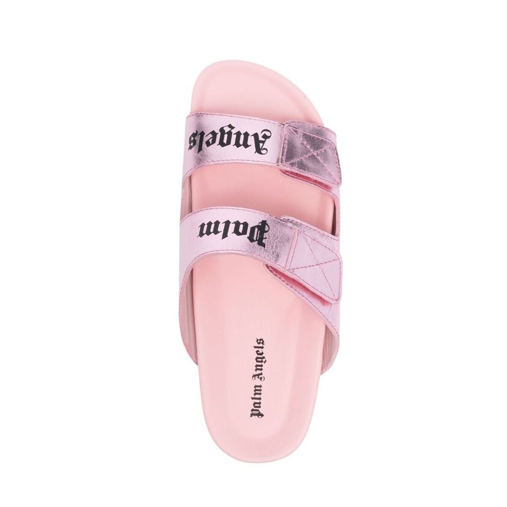 Palm Angels Leather Logo Sandals - ACCEXO